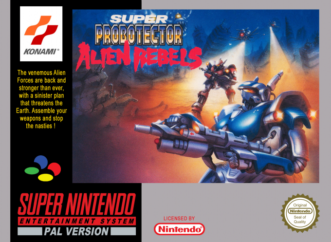 Super Probotector - Alien Rebels box art