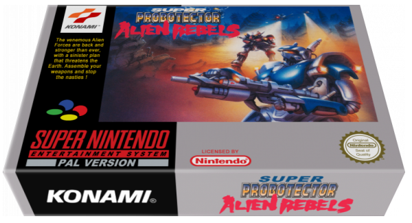 Super Probotector - Alien Rebels — box-3D (EU)