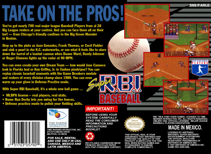 Super R.b.i. Baseball — box-2D-back (US)