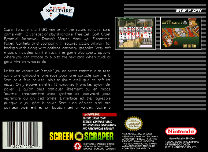 Super Solitaire — box-2D-back (SS)