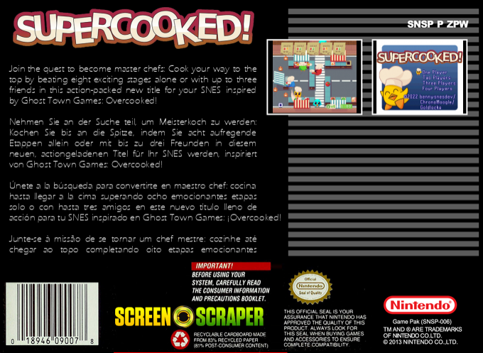 Supercooked! — box-2D-back (SS)
