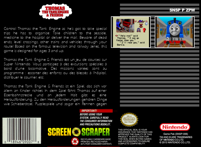 Thomas The Tank Engine And Friends — box-2D-back (SS)