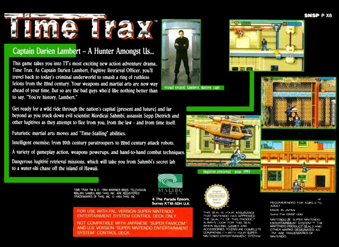 Time Trax — box-2D-back (EU)