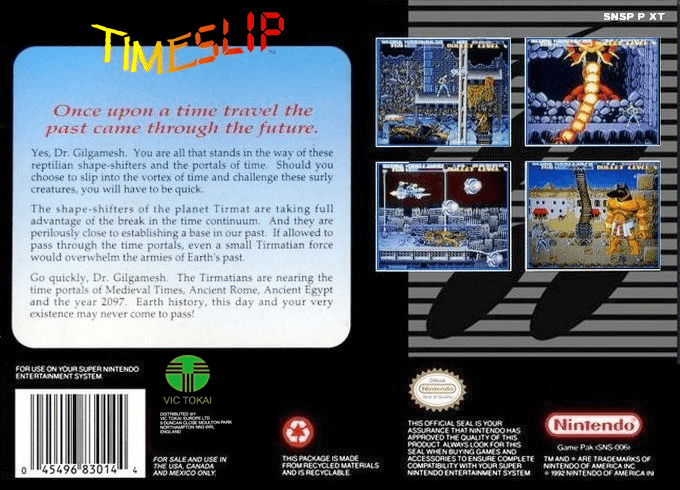 Time Slip — box-2D-back (US)