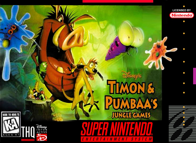 Timon And Pumbaa S'eclatent Dans La Jungle box art