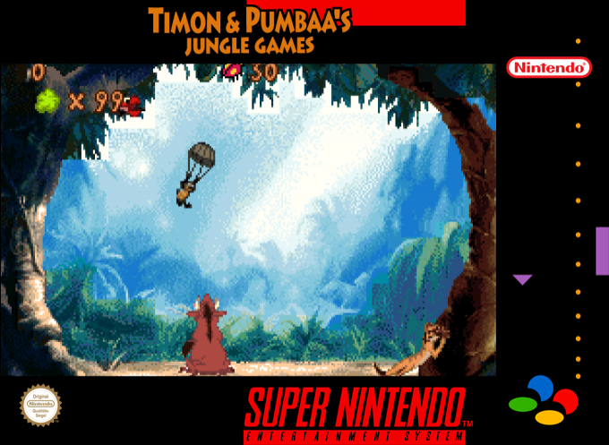Timon And Pumbaa S'eclatent Dans La Jungle — box-2D (SS)