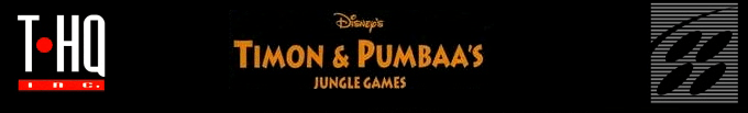 Timon And Pumbaa S'eclatent Dans La Jungle — box-2D-side (US)