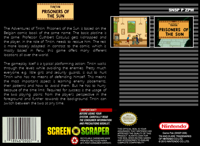 Tintin - Prisoners Of The Sun — box-2D-back (SS)