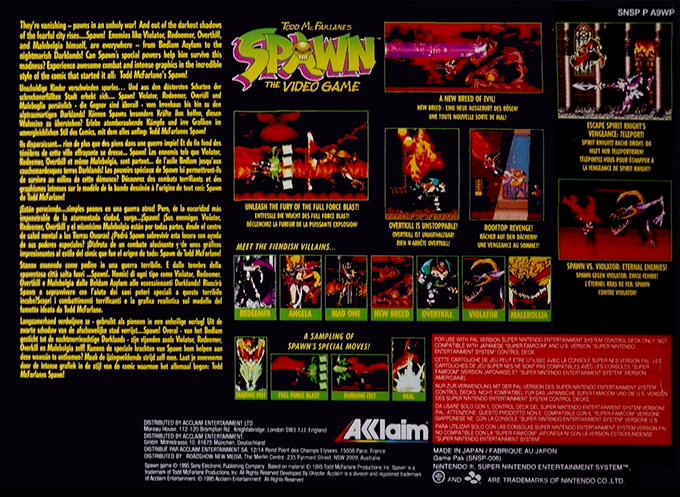 Todd Mcfarlane's Spawn - The Video Game — box-2D-back (EU)