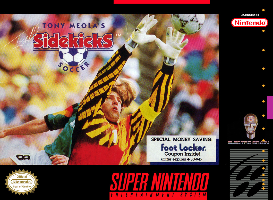 Tony Meola's Sidekicks Soccer box art