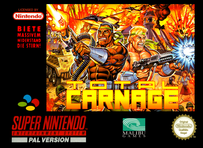 Total Carnage — box-2D (DE)