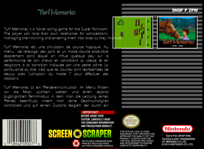 Turf Memories — box-2D-back (SS)