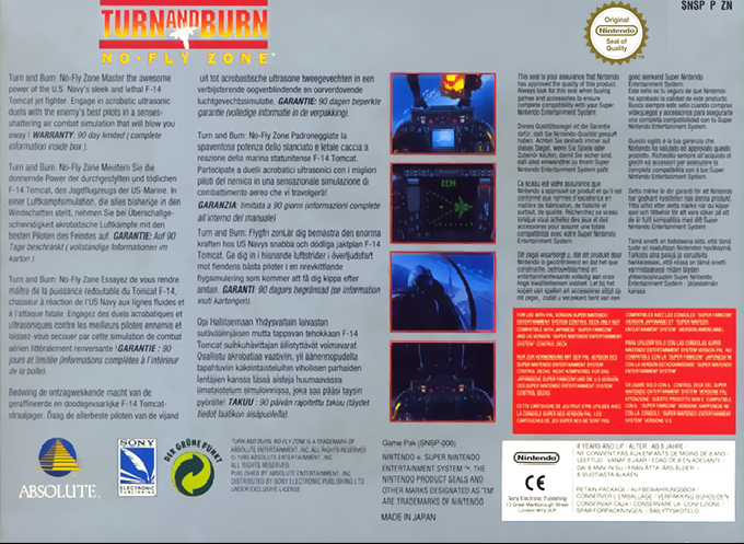 Turn And Burn - No-fly Zone — box-2D-back (EU)