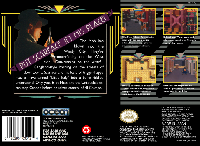 Untouchables, The — box-2D-back (US)