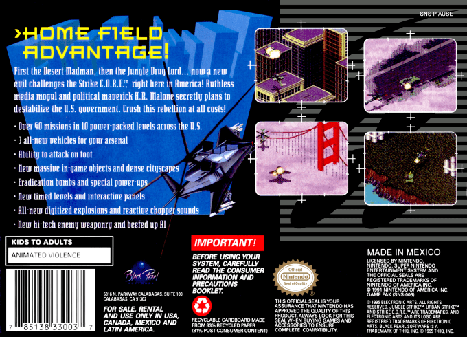 Urban Strike — box-2D-back (US)