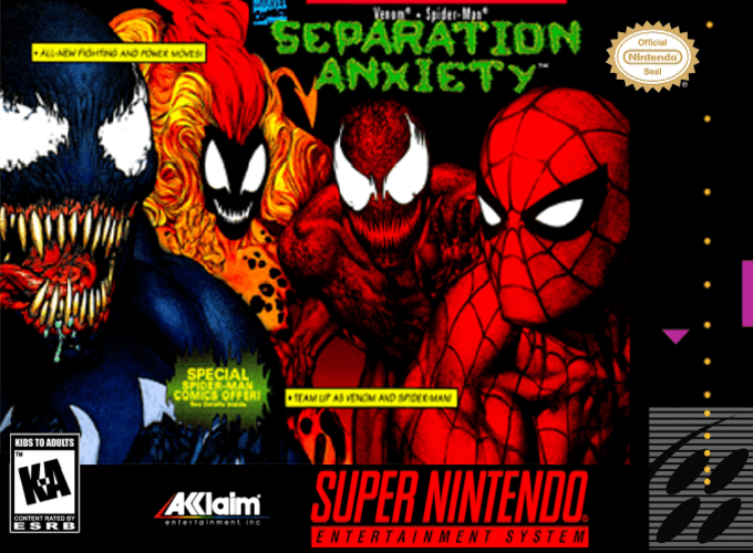 Venom And Spider-man - Separation Anxiety box art