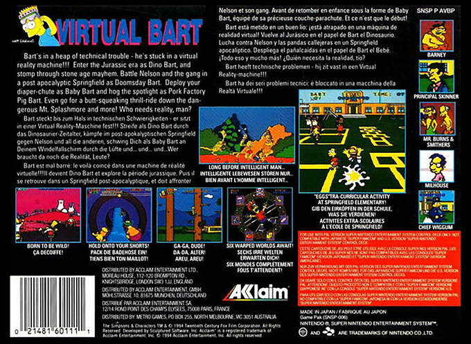 Virtual Bart — box-2D-back (EU)
