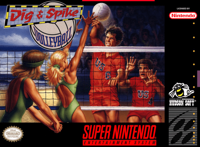 Dig And Spike Volleyball box art