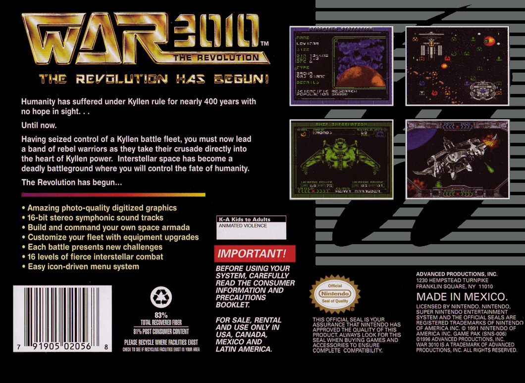 War 3010 - The Revolution — box-2D-back (US)