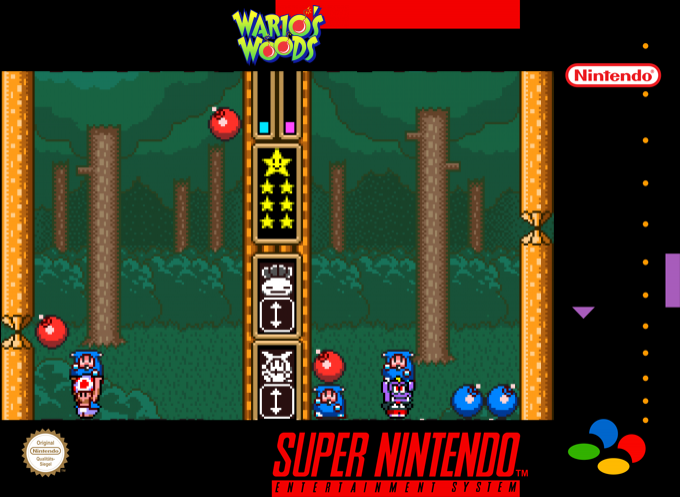 Wario's Woods — box-2D (SS)