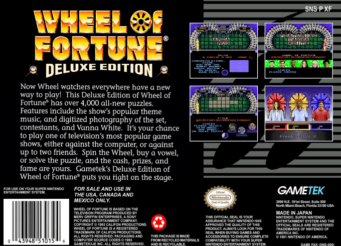 Wheel Of Fortune - Deluxe Edition — box-2D-back (US)