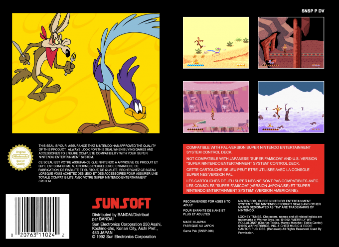 Wile E Coyote's Revenge — box-2D-back (EU)