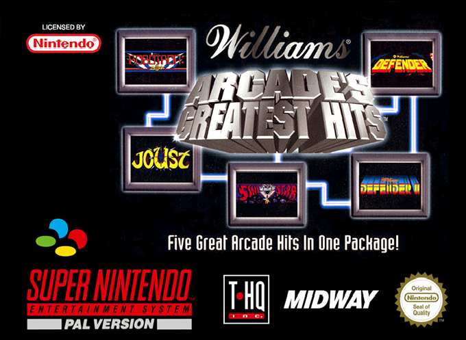 Williams Arcade's Greatest Hits — box-2D (EU)
