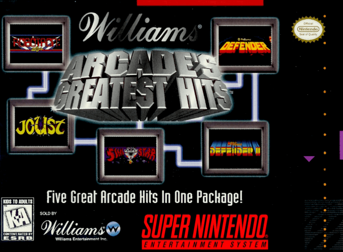 Williams Arcade's Greatest Hits box art