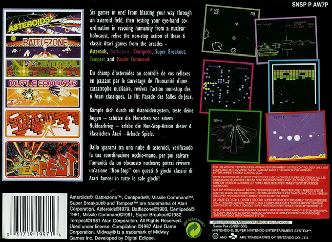 Williams Arcade's Greatest Hits — box-2D-back (EU)