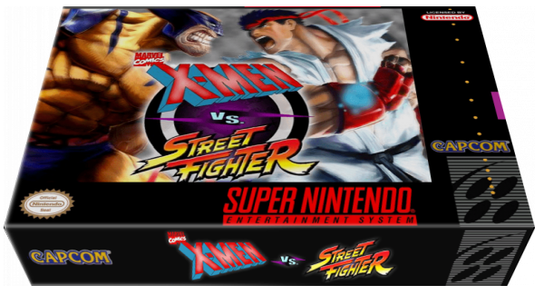 X-Men vs. Street Fighter — box-3D (US)