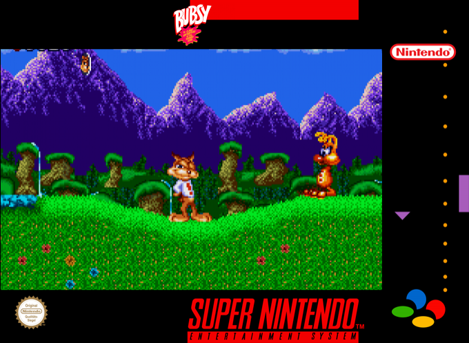 Bubsy In - Claws Encounters Of The Furred Kind — box-2D (SS)