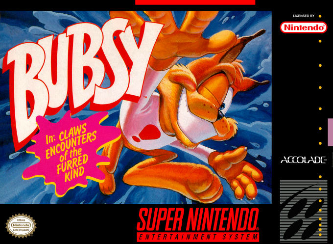 Bubsy In - Claws Encounters Of The Furred Kind box art