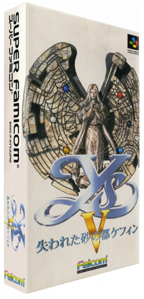 Ys V: Kefin, The Lost City of Sand — box-3D (JP)