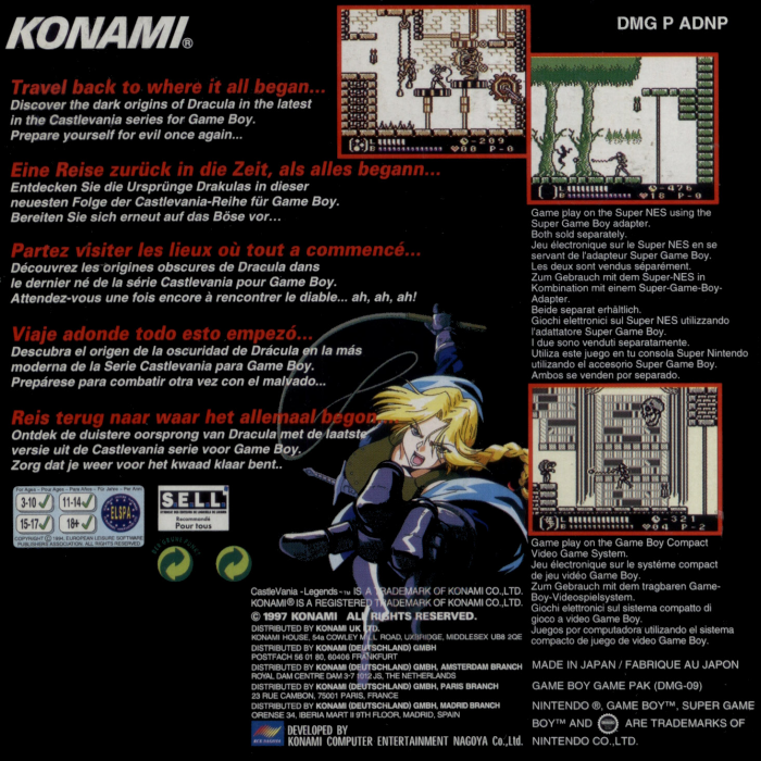 Castlevania Legends — box-2D-back (EU)