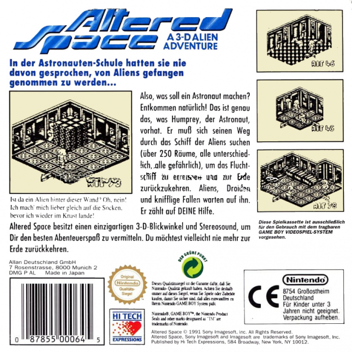 Altered Space - A 3-d Alien Adventure — box-2D-back (EU)