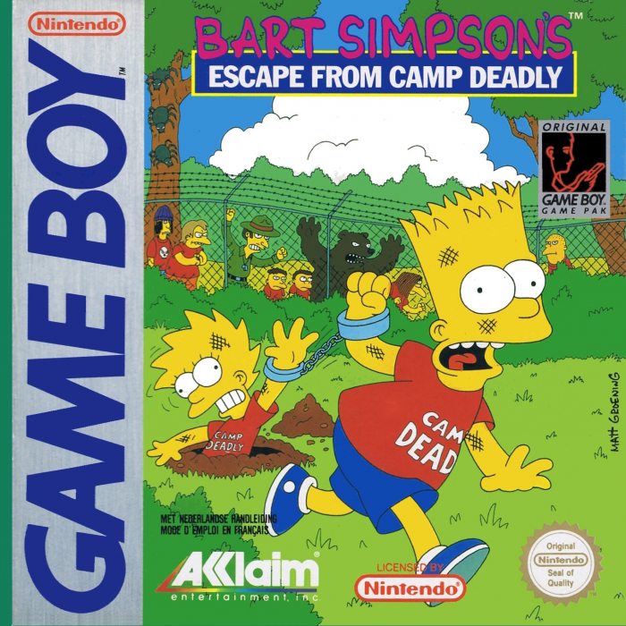 Bart Simpson's Escape From Camp Deadly — box-2D (EU)