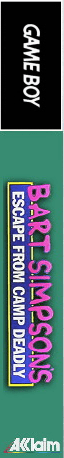 Bart Simpson's Escape From Camp Deadly — box-2D-side (US)