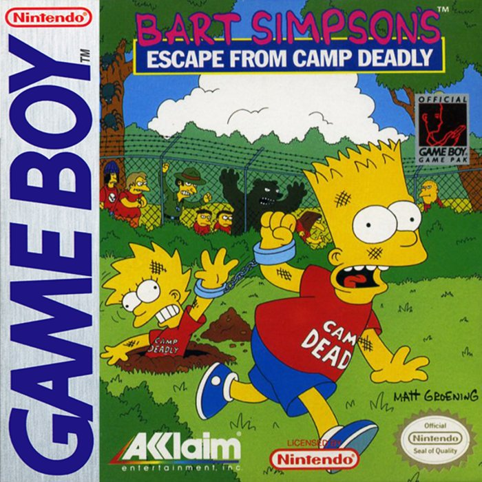 Bart Simpson's Escape From Camp Deadly box art