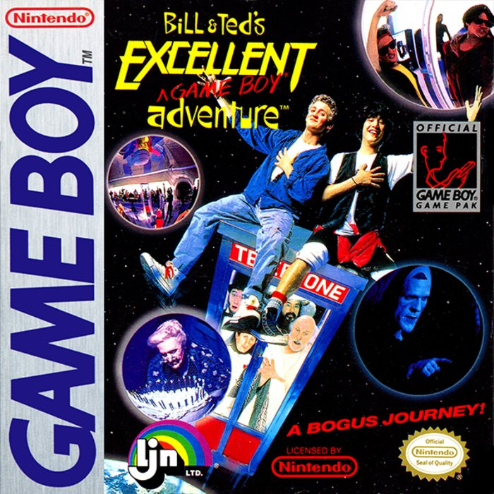 Bill & Ted's Excellent Game Boy Adventure box art