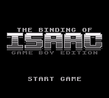 The Binding Of Isaac: Game Boy Edition — sstitle (WOR)