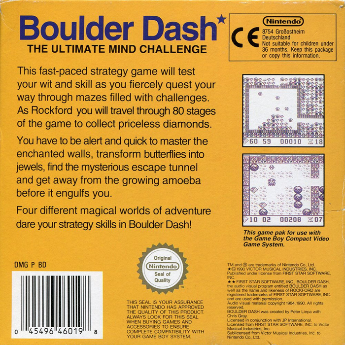 Boulder Dash — box-2D-back (EU)