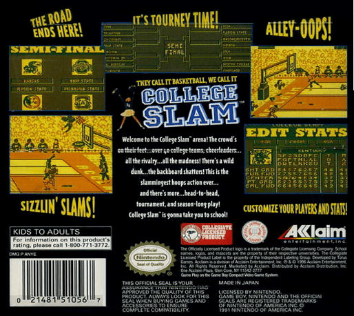 College Slam — box-2D-back (US)