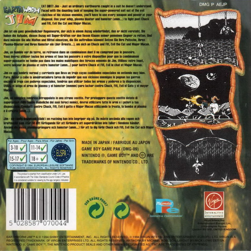 Earthworm Jim — box-2D-back (EU)
