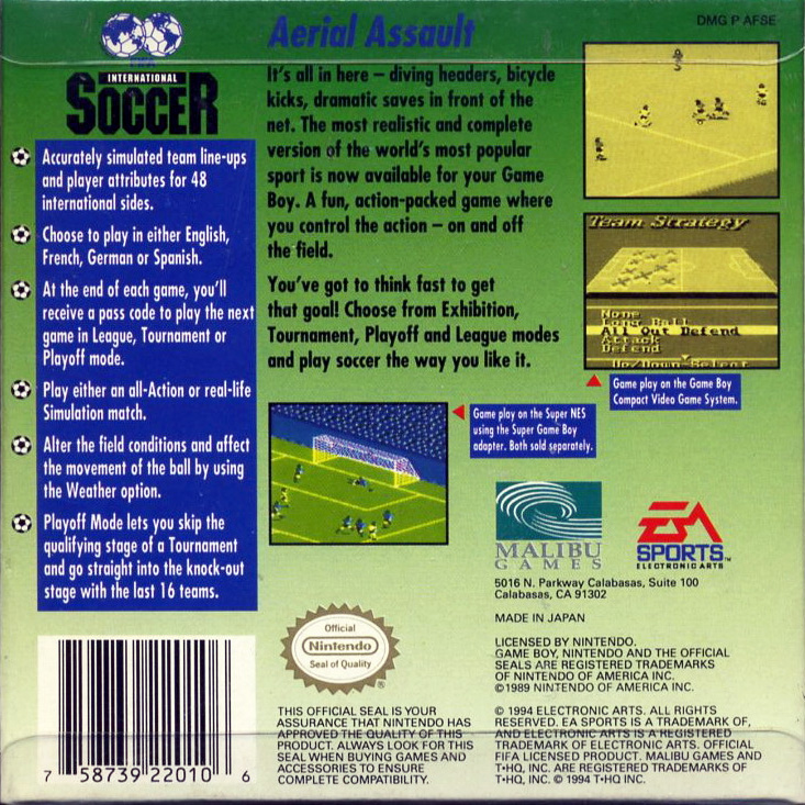 Fifa International Soccer — box-2D-back (US)