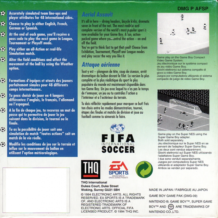 Fifa International Soccer — box-2D-back (EU)