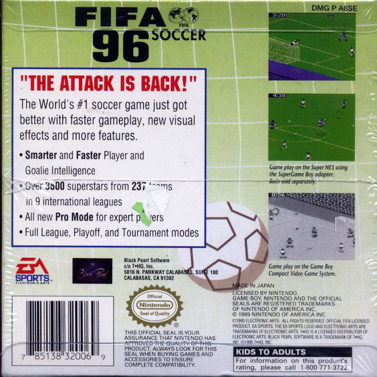 Fifa Soccer 96 — box-2D-back (US)