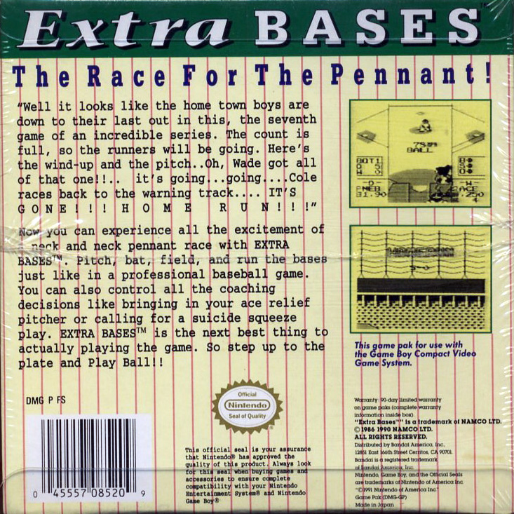Extra Bases — box-2D-back (US)