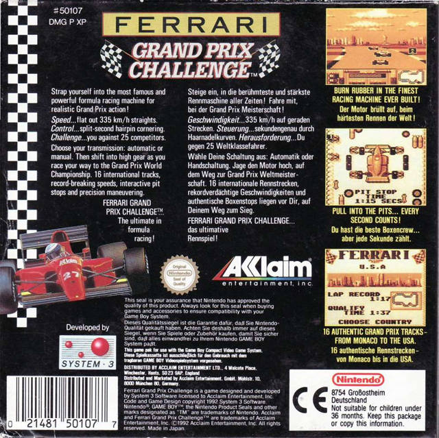 Ferrari Grand Prix Challenge — box-2D-back (EU)