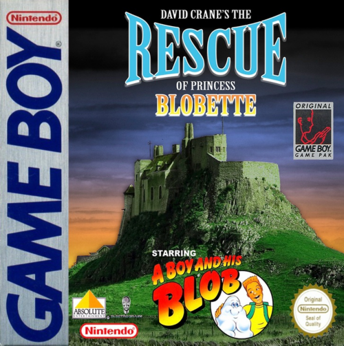 David Crane's The Rescue of Princess Blobette box art