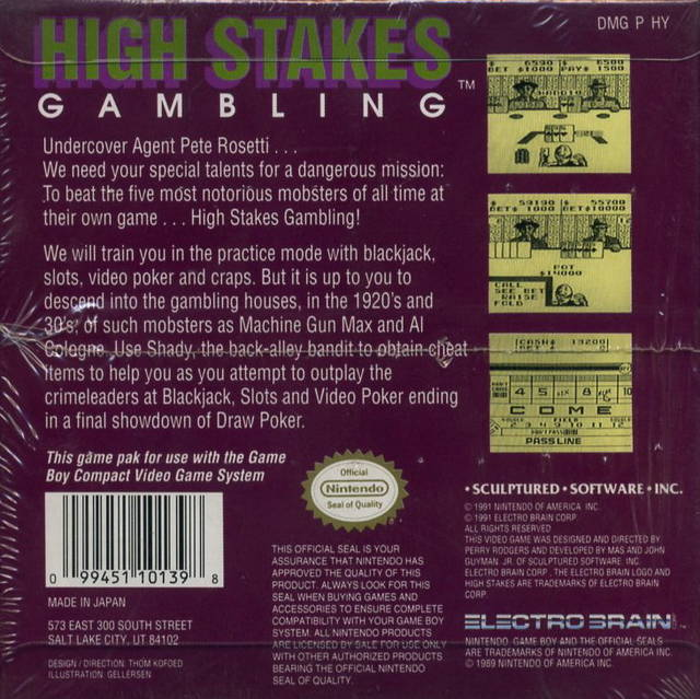 High Stakes — box-2D-back (US)